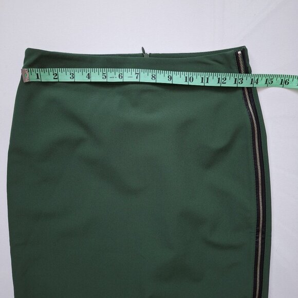 Zara Green Zipper Skirt - Picture 8 of 9